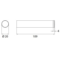 EMCO Flow Держатель запасного рулона, горизонтальный, подвесной, цвет: хром