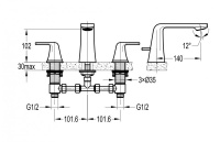 Смеситель для раковины Cezares GLOBO-F-BLS-01-W0 на столешницу