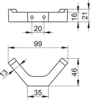 Крючок Keuco Edition 11 11115010000 хром