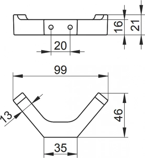 Крючок Keuco Edition 11 11115010000 хром