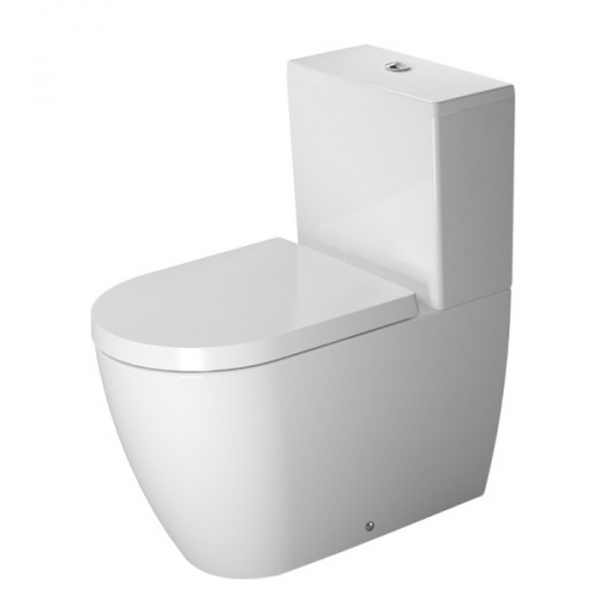 Duravit Me by Starck Унитаз  моноблок   37х65 см, слив универсальный,  с креплениями, цвет: белый/хром,  СИДЕНЬЕ НА ВЫБОР