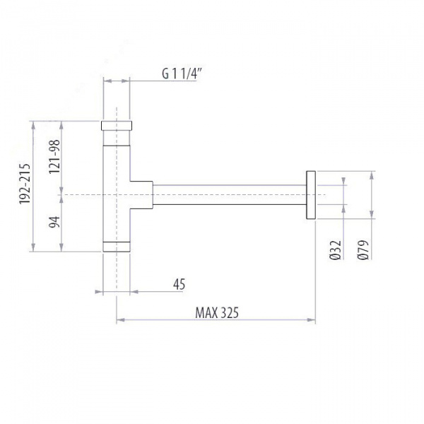 Gattoni Accessori Сифон 1/1,4" для раковины, цвет хром