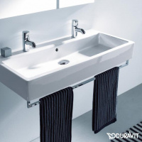Duravit D-Code Полотенцедержатель труба с квадратным сечением, 115x1.4см, хром