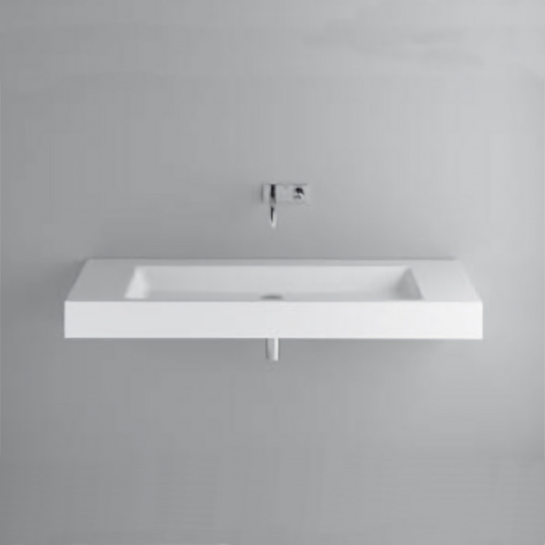 BETTEAqua Раковина 140х49.5х12.5 cм, без отв., подвесная, без перелива, цвет: белый