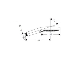 Hansgrohe Raindance Select 120 Air Ручной душ, цвет: хром