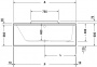 Ванна акриловая Duravit DuraStyle 160x70 прямоугольная, встраиваемая