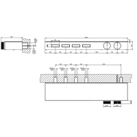 Gessi Hi-Fi Термостат для душа, с вкл. до 4 источников одновременно, с полкой из черного мат. стекла, внешняя часть, цвет: Black Metal PVD