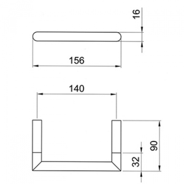Fantini Young Держатель туалетной бумаги, подвесной, цвет: матовая натуральная сталь
