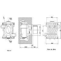 Gessi Tondo Встраиваемый запорный вентиль для термостата высокой производительности, 40 л/мин, внешняя часть, цвет: хром