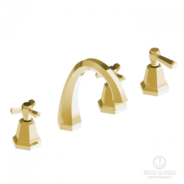 Stella Eccelsa Смеситель на борт ванны на 4 отверстия 3256TRTC, цвет: золото
