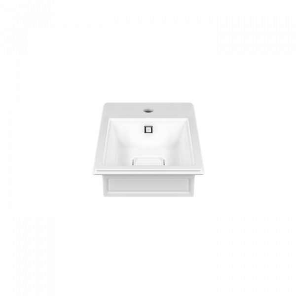 Gessi Eleganza Раковина 42х51 см, 1 отв., с переливом, цвет: белый