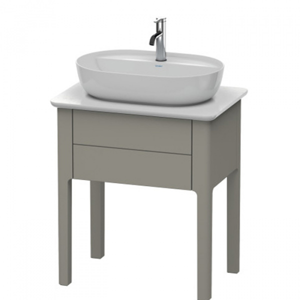 Duravit Luv База напольная, с 1 выдв. ящиком, каменной столешницей и раковиной, 743x688x450, цвет: каменно-серый шелковисто-матовый