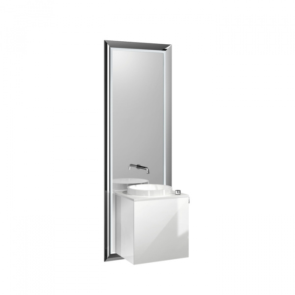 EMCO Touch 450 pure Комплект мебели с дверцей правый, цвет: черный/optiwhite