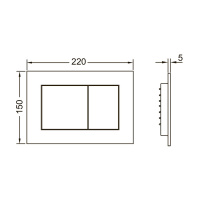 TECE Now Клавиша смыва, цвет: белый матовый