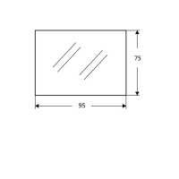 EBAN Зеркало QUEEN, 95x75см, золото