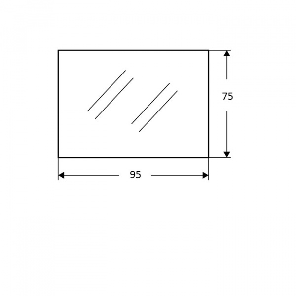 EBAN Зеркало QUEEN, 95x75см, золото