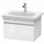 Duravit DuraStyle Комплект мебели: 650х455 умывальник 232065+подвесная тумбочка DS6380, 1 выдв ящик, вкл сифон. цвет: белый глянец