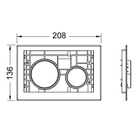 TECEloop Панель смыва с двумя клавишами, цвет: клавиш позолоченный