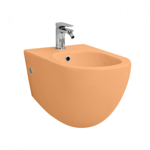 Artceram File 2.0 Биде подвесное 36х52 см, с креплениями, с 1 отв под смеситель, цвет: arancio cammeo