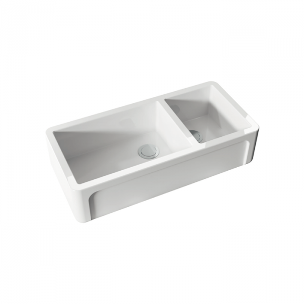 Kerasan Hannah Oxfordshire Раковина 100x47x25.4 см, без отв., кухонная, цвет: белый