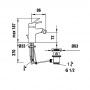 Laufen Pro Смеситель для биде однорычажный на 1 отв., цвет: хром