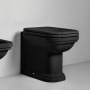 Kerasan Waldorf Унитаз напольный пристенный 55х37см, цвет: черный, СИДЕНЬЕ НА ВЫБОР