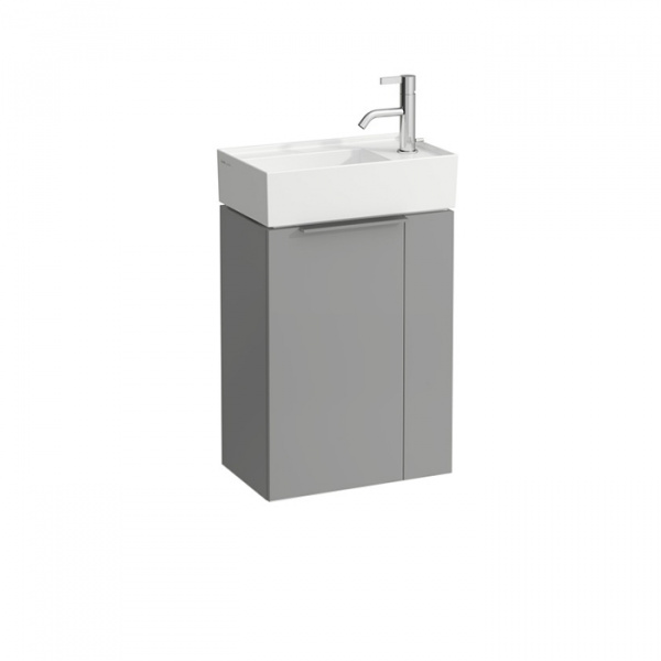 Laufen Kartell Тумба с раковиной, 44.5х27.5х61.5см, с 1 дверцей, с сифоном, цвет: серый матовый
