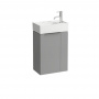 Laufen Kartell Тумба с раковиной, 44.5х27.5х61.5см, с 1 дверцей, с сифоном, цвет: серый матовый