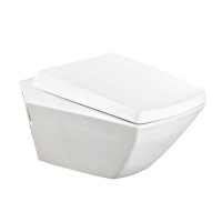 TOTO Jewelhex Унитаз подвесной 45.2x56x33.2см, CeFiONtect, с сиденьем и манжетой, цвет: белый