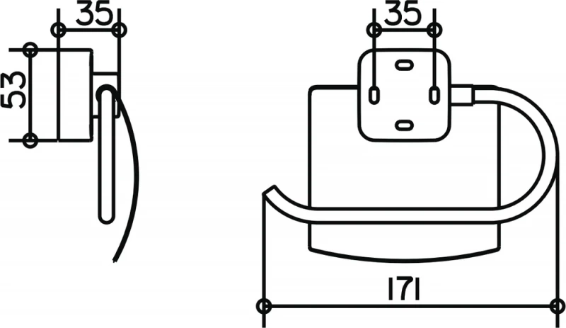 Держатель туалетной бумаги Keuco Smart 02360