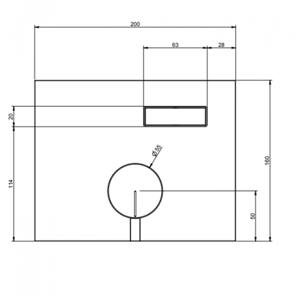 Gessi Hi-Fi Смеситель для душа, с включением 1 источника, внешняя часть, цвет: Black Metal PVD