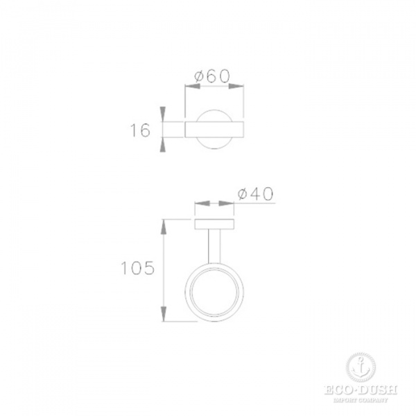 Stella Lucilla Держатель мыльницы подвесной (без мыльницы) 1022 цвет: хром