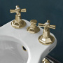 Sbordoni Deco Смеситель для биде на 3 отверстия, цвет: глянцевая латунь