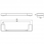 EMCO Trend Поручень, 300мм, подвесной, цвет: хром