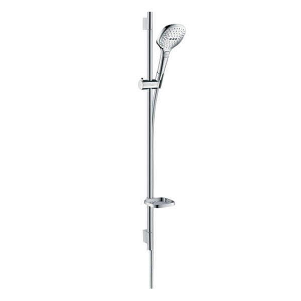 Hansgrohe Raindance Select E Душевой набор: штанга 90см., ручной душ 120, 3jet (Rain, RainAir, WhirlAir), EcoSmart, мыльница, шланг, цвет: хром