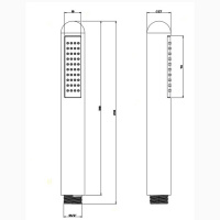 Gessi Goccia Душевая лейка с защитой от известкового налёта, цвет: хром