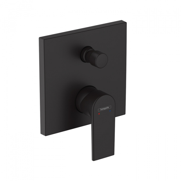 Hansgrohe Vernis Shape Смеситель для ванны, встраиваемый, внешняя часть, цвет: матовый черный