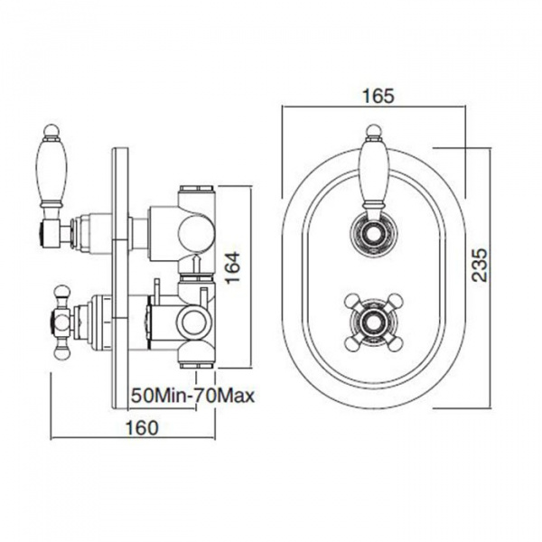 Sbordoni Parigi Душевой комплект: встраиваемый термостат, ручной душ, с держателем, душевая лейка Ø15см, с держателем 40см, цвет: хром