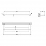 Gessi 316 Полотенцедержатель, 45 см, подвесной, цвет: brushed black metal pvd