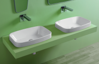 Simas Baden Baden Раковина 60х38 см, без отв., цвет: белый