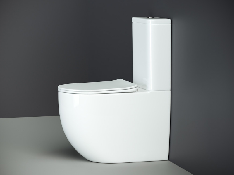 Напольный пристенный унитаз Mia Ceramica Nova белый CN1801