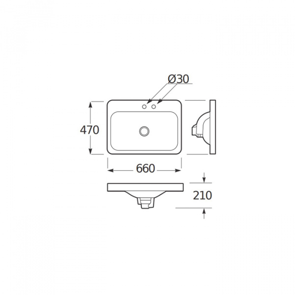 Armani Roca Baia Раковина 66x47 см, 2 отв., встраиваемая сверху, цвет: shagreen matt gold