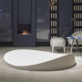 Antonio Lupi Dune Ванна полувстраиваемая 172х168х64.5см, цвет: белый