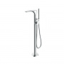TOTO NC Смеситель для ванны, 135x365x880 мм, отдельностоящий с ручным душем, Active Wave, цвет: хром