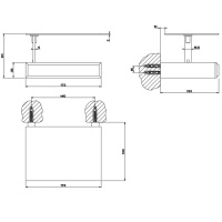 Gessi Eleganza Держатель для туалетной бумаги с крышкой, подвесной, цвет: Finox