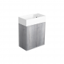 SIMAS AGILE Тумба подвесная 50x27xh51 см, для раковины AG50, 1 дверца, цвет: BIANCO MATT/ BARRIQUE