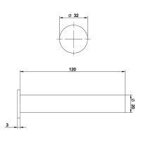 Держатель туалетной бумаги матовая сталь Bongio Time 2020, цвет: матовая сталь
