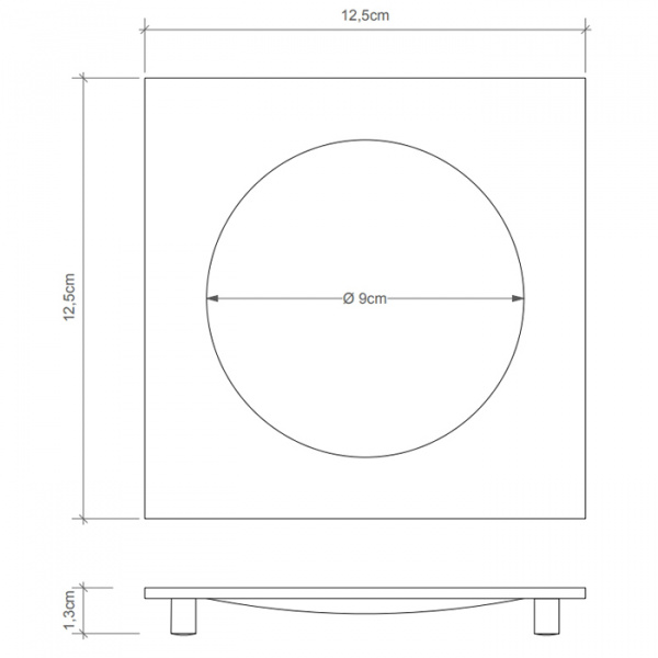Decor Walther Cube DW 351 Мыльница настольная, цвет: черный матовый
