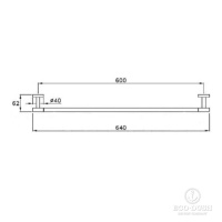 Stella Lucilla Полотенцедержатель подвесной 60 см 602/60 цвет: хром