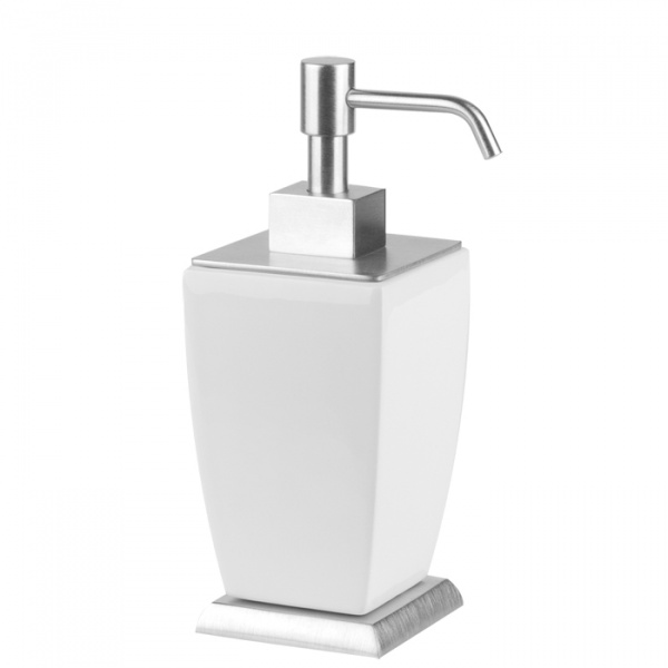 Gessi Mimi Дозатор для жидкого мыла настольный керамический, цвет: Finox/белый